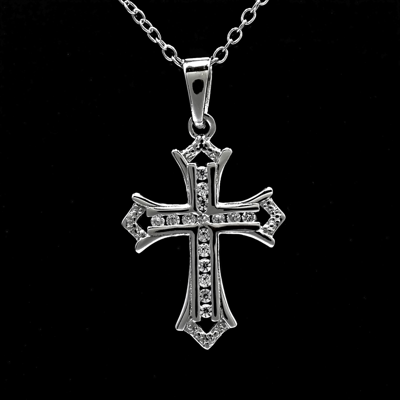 Sterling Silver Cross Necklace - AU Jewelers