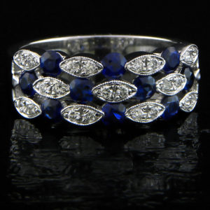 Sapphire and diamonds